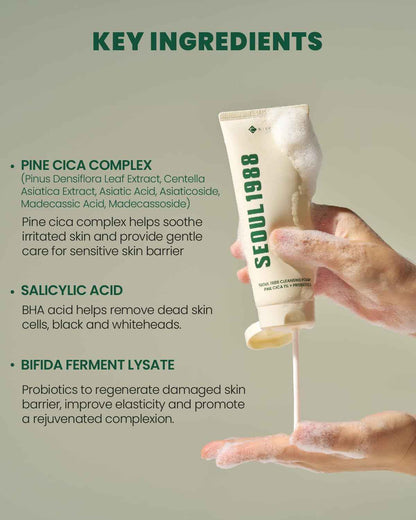 Seoul 1988 Pine Cica Cleansing Foam – 150 ml