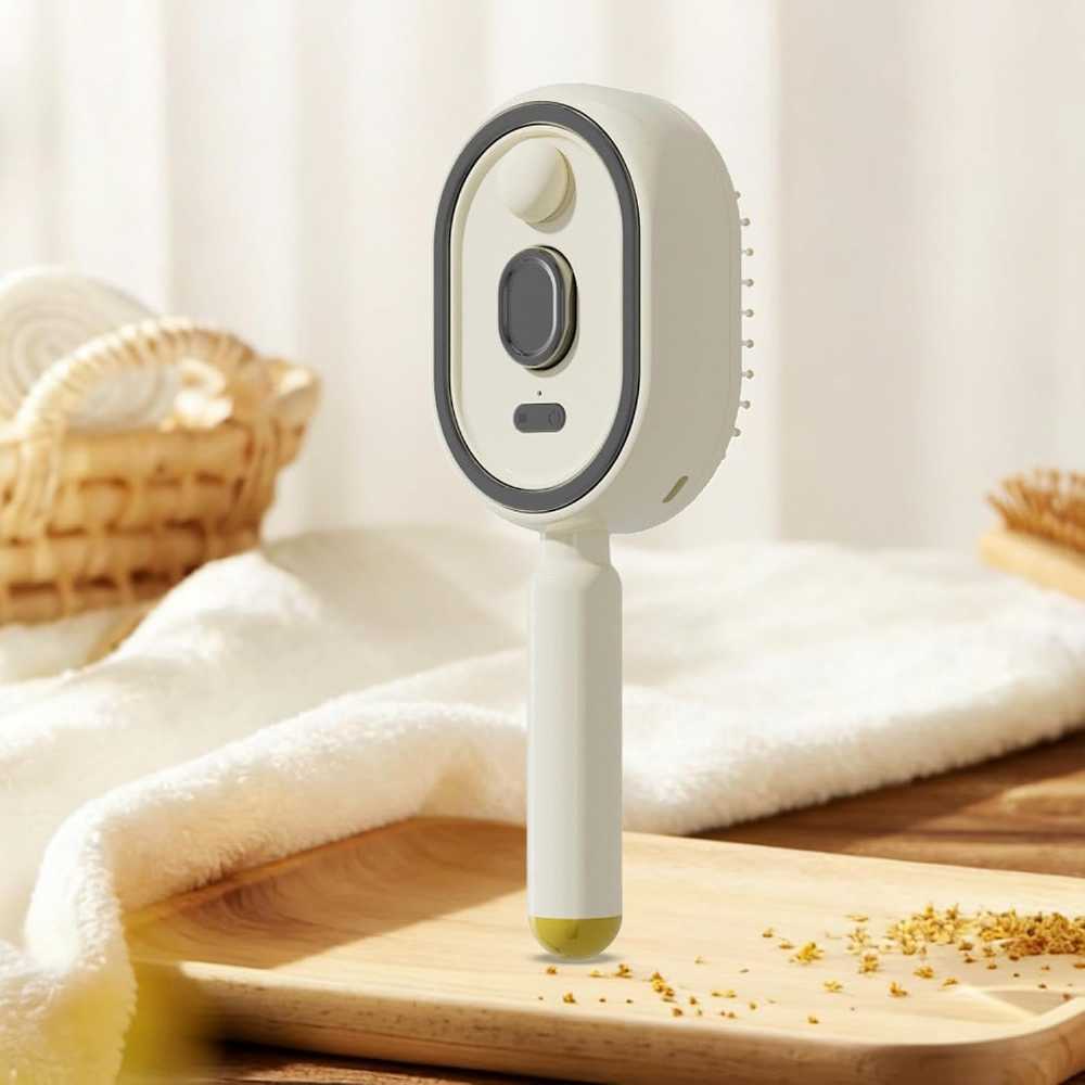 Rechargeable Steam Hair Brush 2-in-1