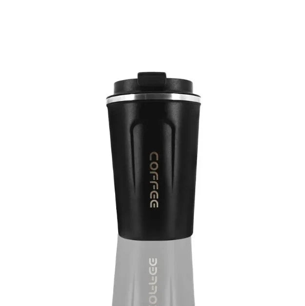 Stainless Steel Coffee Mug – front view