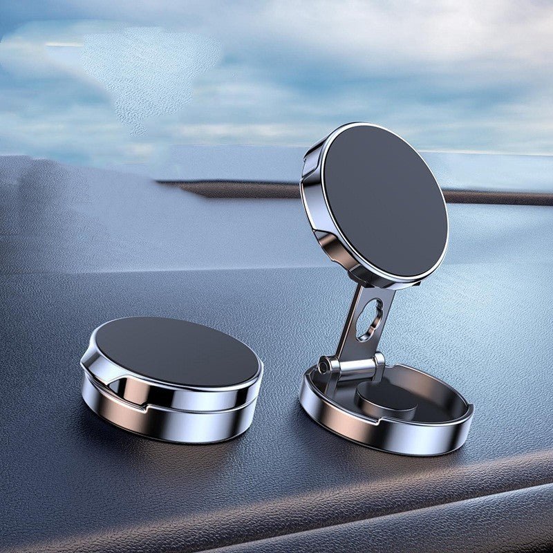Magnetic Car Phone Holder – 360° Rotating, Height Adjustable
