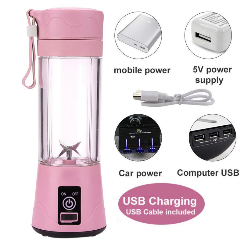 Portable Juicer Blender – side view
