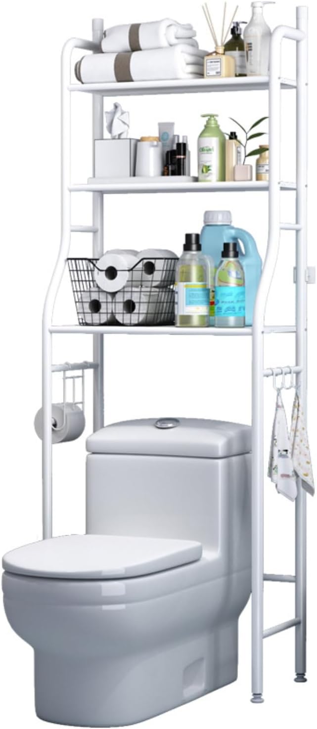 3-Tier Over-Toilet Storage Rack – Adjustable Bathroom Shelf – image 5