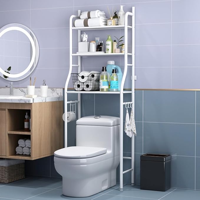 3-Tier Over-Toilet Storage Rack – Adjustable Bathroom Shelf – image 4