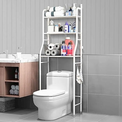 3-Tier Over-Toilet Storage Rack – Adjustable Bathroom Shelf – image 1