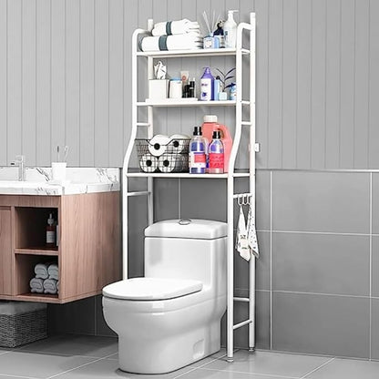 3-Tier Over-Toilet Storage Rack – Adjustable Bathroom Shelf – image 1