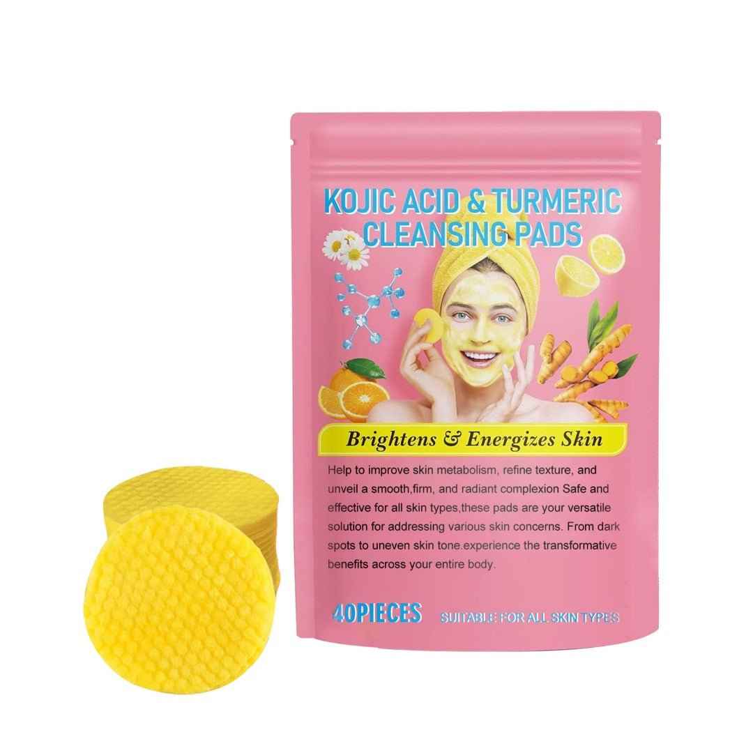 Kojic Acid & Turmeric Cleansing Pads – 40 Pads