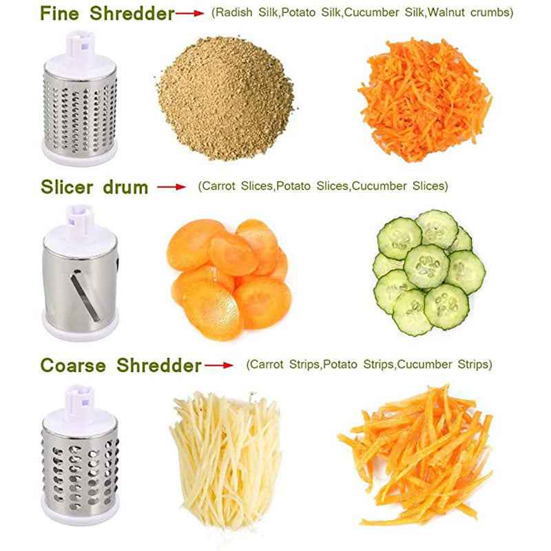 Table Top Drum Grater – side view