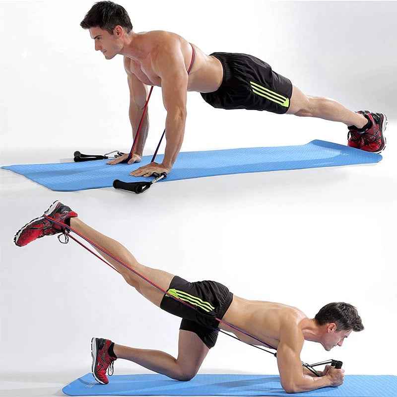 Bodybuilding Resistance Bands – front view